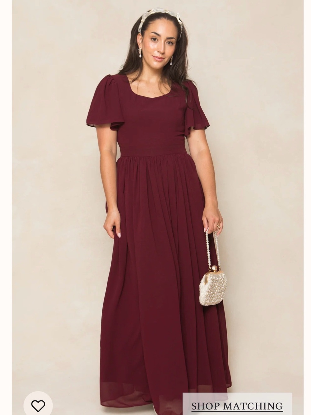 Ivy City Co Abbie Dress in Wine Chiffon size 0 NWT